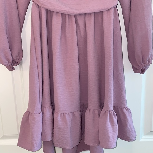 Women’s Tie in Back Lilac Dress size M - Picture 3 of 7